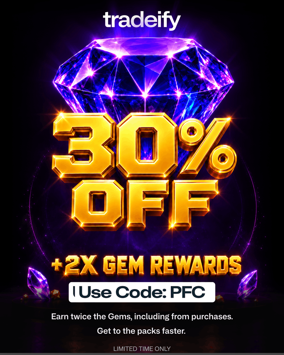 PFCFutures's tweet photo. 🧩@Tradeify Giveaway Code Drop! 🚨
First 300 Comments Only

1 x FREE MYSTERY REWARD PACK

Use code PFC
30% off + 2X Gem Reawards

Comment below what you hope it contains! 

Could be:
- Exclusive Discount
- Free Account
- Merch

Winner has to use the 'Film Me Opening' feature in Tradeify's Dashboard and share it with the team, get ready for hair and make up!

🤳🎥📸