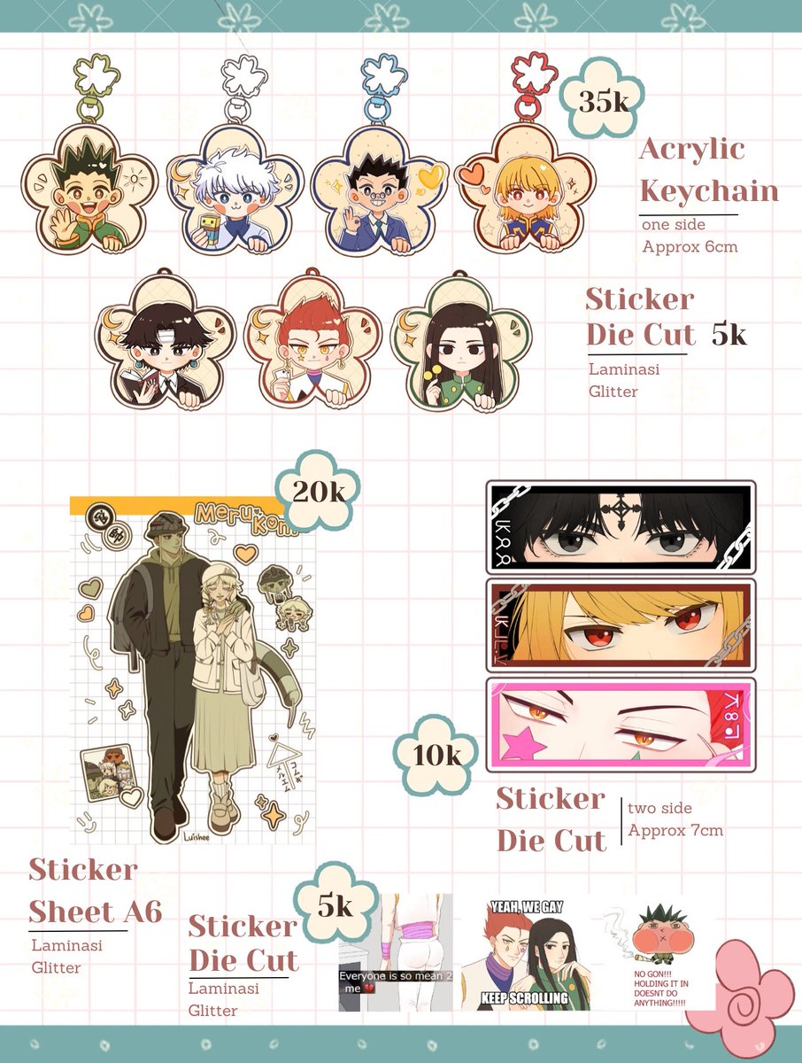 luishee02's tweet photo. my #CF23 #Comifuro23 Catalogue are here!

PO 2-20 October 
Day 1 Pick up &amp; Mail Order~
🔗 https://t.co/jSXuidbNCJ
💛🔄 appreciated!

HunterxHunter, Love and Deepspace, #hxh https://t.co/YXy9lhTi1z
