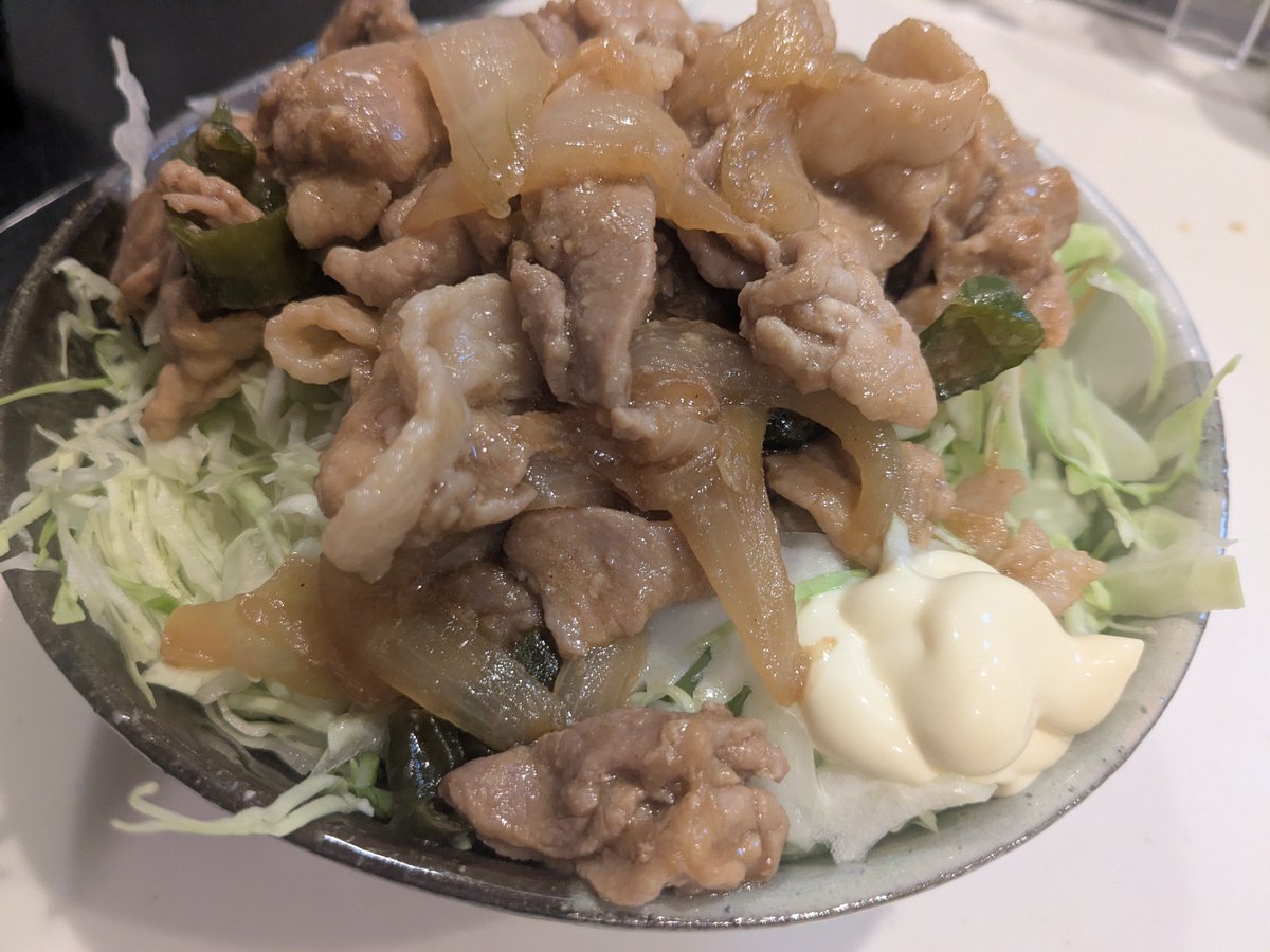 saido_nv's tweet photo. 雑しょうが焼きで優勝して新米なくなった https://t.co/Yr8OicF7rk
