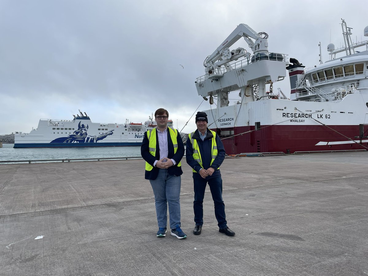 GrahamSMSP's tweet photo. It was great to visit @LerwickPort during a fact-finding visit to Shetland with @Max4Moray where we found out lots about ferries, planes, energy etc. Very useful for my work with the @SP_TransportCom https://t.co/UY7LZoop43