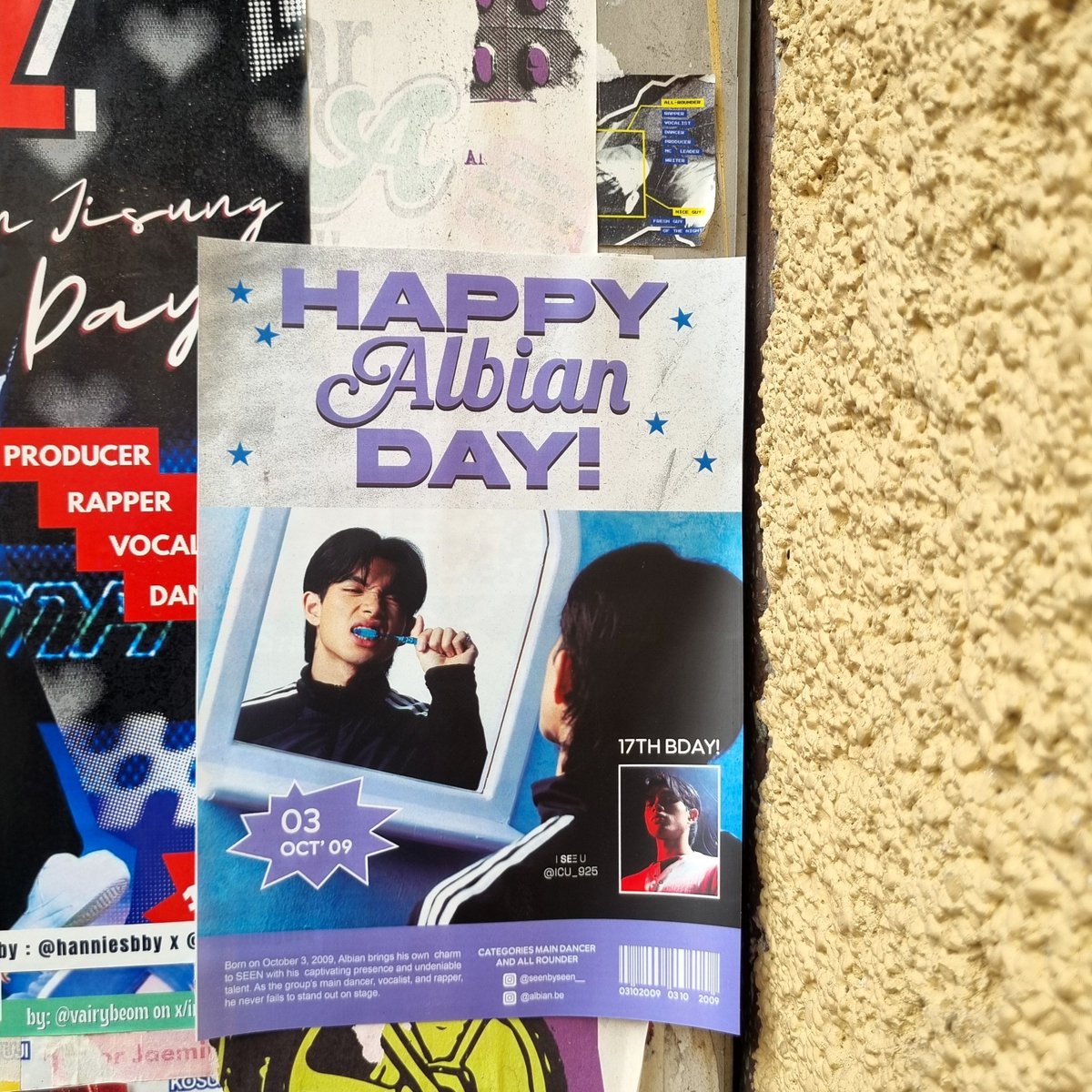 w_all_flower__'s tweet photo. 📍Spotted
Happy bday albiaaaaaan! 💕  @seenbyseen__ @ICU_925

#HappyAlbianDay #Happy17thBdayOurSunsetBoy https://t.co/JakwkNsS02