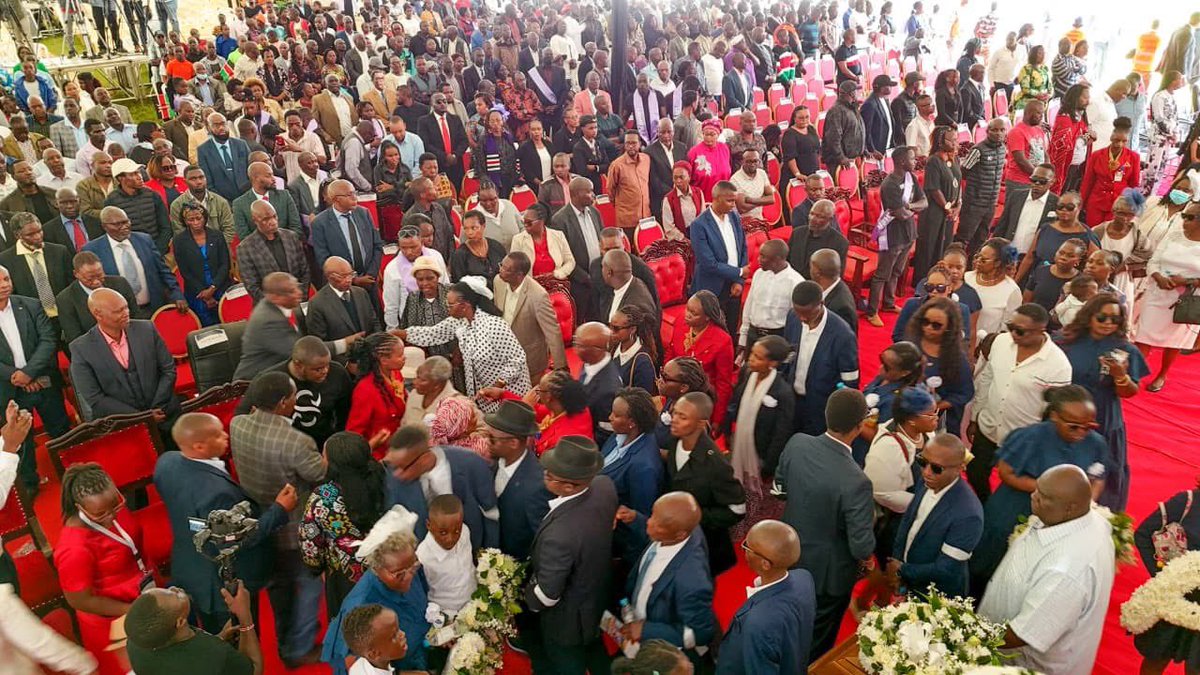 RealMatiangi's tweet photo. Today, I joined my sister Hon. Martha Karua, her family, friends and fellow Kenyans at Mugumo Primary School in Gichugu, Kirinyaga County, for the funeral service of her beloved father, Mwalimu Jackson Karua.

Together with leaders from across the country, we stand with the Karua family in prayer and solidarity as they lay their patriarch to rest.

May the Lord comfort the family, and may Mwalimu Jackson Karua rest in eternal peace.