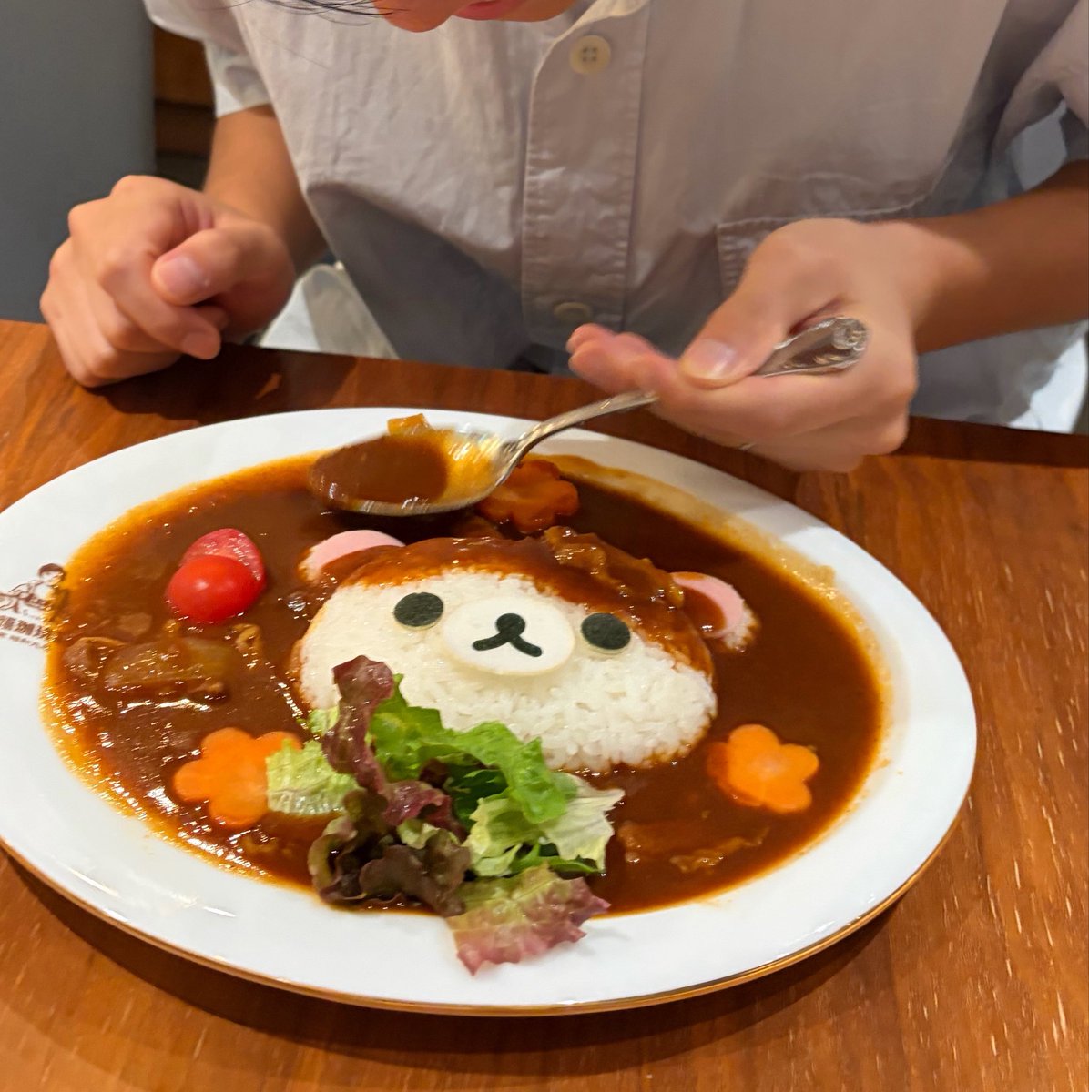 _zzZ___o's tweet photo. リラックマコラボ中の丸福珈琲店へ☕️♡
旦那、コリのハヤシライスをいつのまにかこぐまちゃんに変化させてた、、😯笑
トーストもおいしくて幸せ空間だった͈ᴖ ̫ᴖ ͈ https://t.co/8aaKDSeDTU