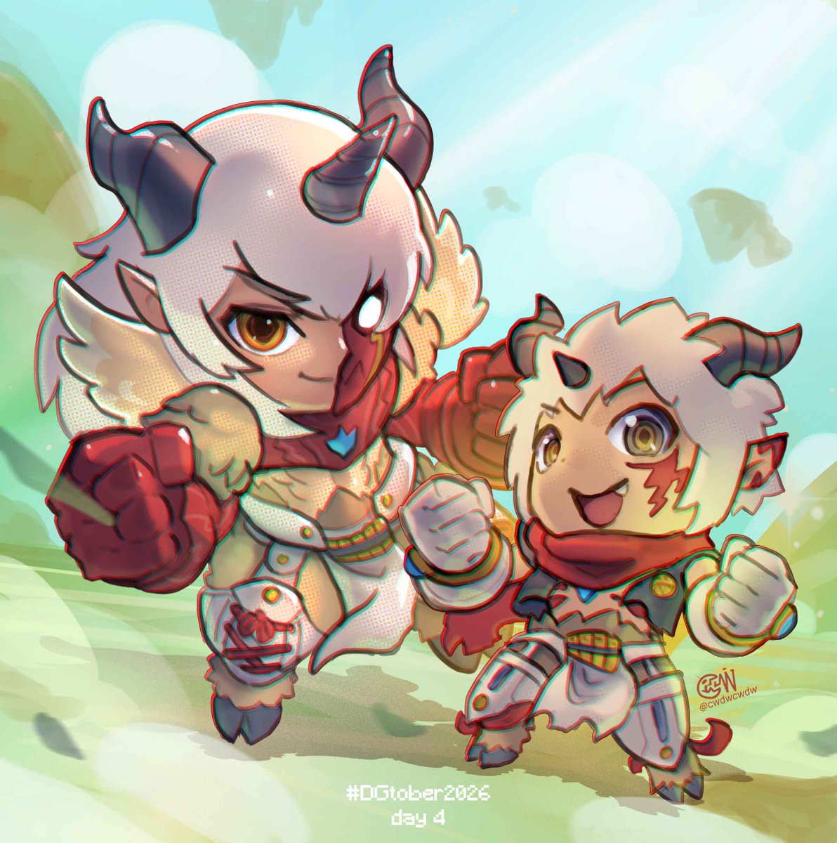 cwdwcwdw's tweet photo. #04 Aegiomon &amp; Aegiochusmon
#DGtober2026
#Digimon
#デジモン https://t.co/MUT9KcSBYQ