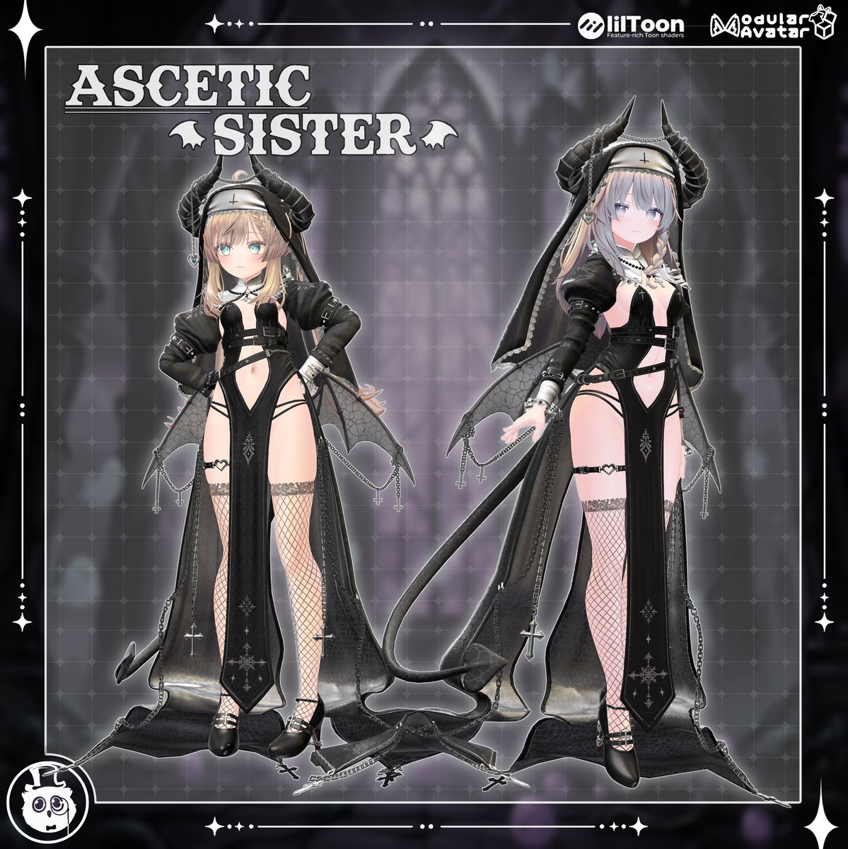 Pocogufo's tweet photo. 『-Gufo-'s New cloth』     
 ---Ascetic Sister---   

Link-https://t.co/cQSVJPnNZR 

📅--10月03日から10月10日まで、販売記念セール!--  

フルセット--2950円->1950円    
単品--1550円->990円    

以前から作りたかったシスターの衣装を作ってみました https://t.co/gyKQ1GRdIh