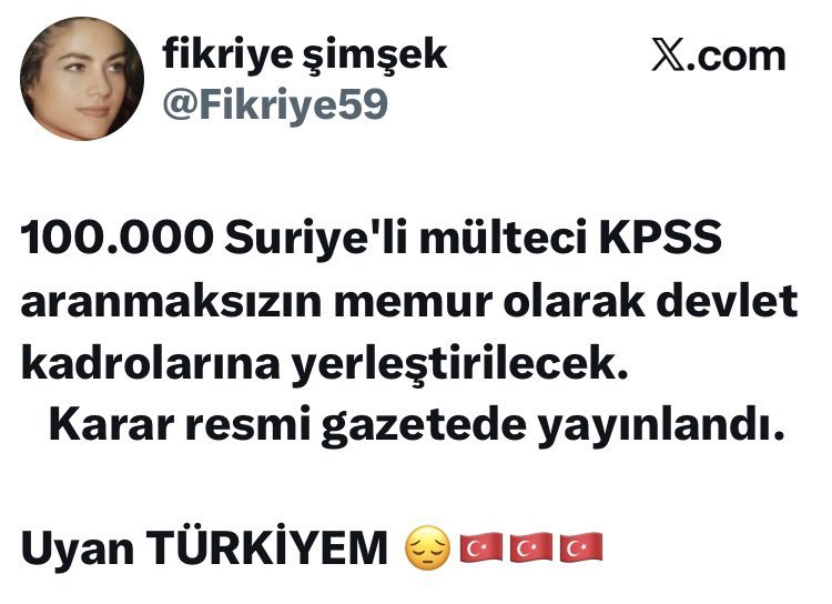 Cyln__Fatma's tweet photo. 657 sayılı Kanun’un 48. maddesinde devlet memurluğu için aranan şartlardan biri Türk vatandaşı olmaktır.

 Bu hususu çarpıtan paylaşım hakkında gerekli incelemenin yapılmasını talep ediyorum.

@adalet_bakanlik @TC_icisleri @iletisim https://t.co/zUrDmFTEjI