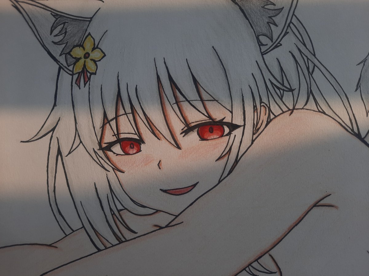Han_de_Linz's tweet photo. ねこ :) - my original character (i didnt give her name) https://t.co/Et3UCATIaq
