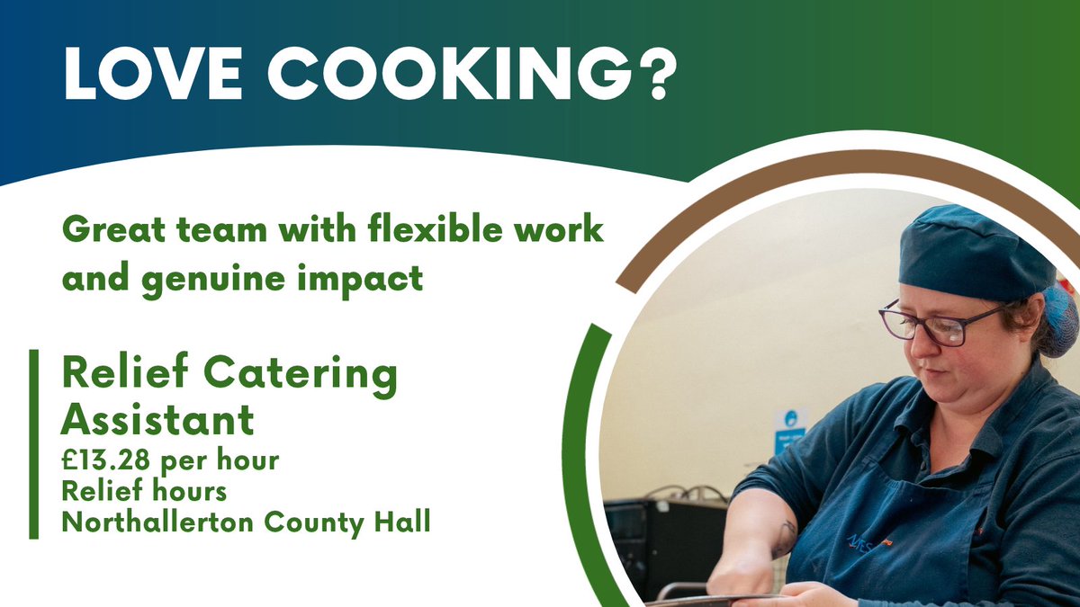 NycjobsUk's tweet photo. π½οΈ A few hours a day can make a big difference. Join the team behind a welcoming cafΓ© and catering service at County Hall.
Apply here! https://t.co/Va210TcAi5
#CateringAssistant #ReliefWork #NorthallertonJobs #CateringJobs #HospitalityJobs #PartTimeJobs https://t.co/EMxurFzWM5
