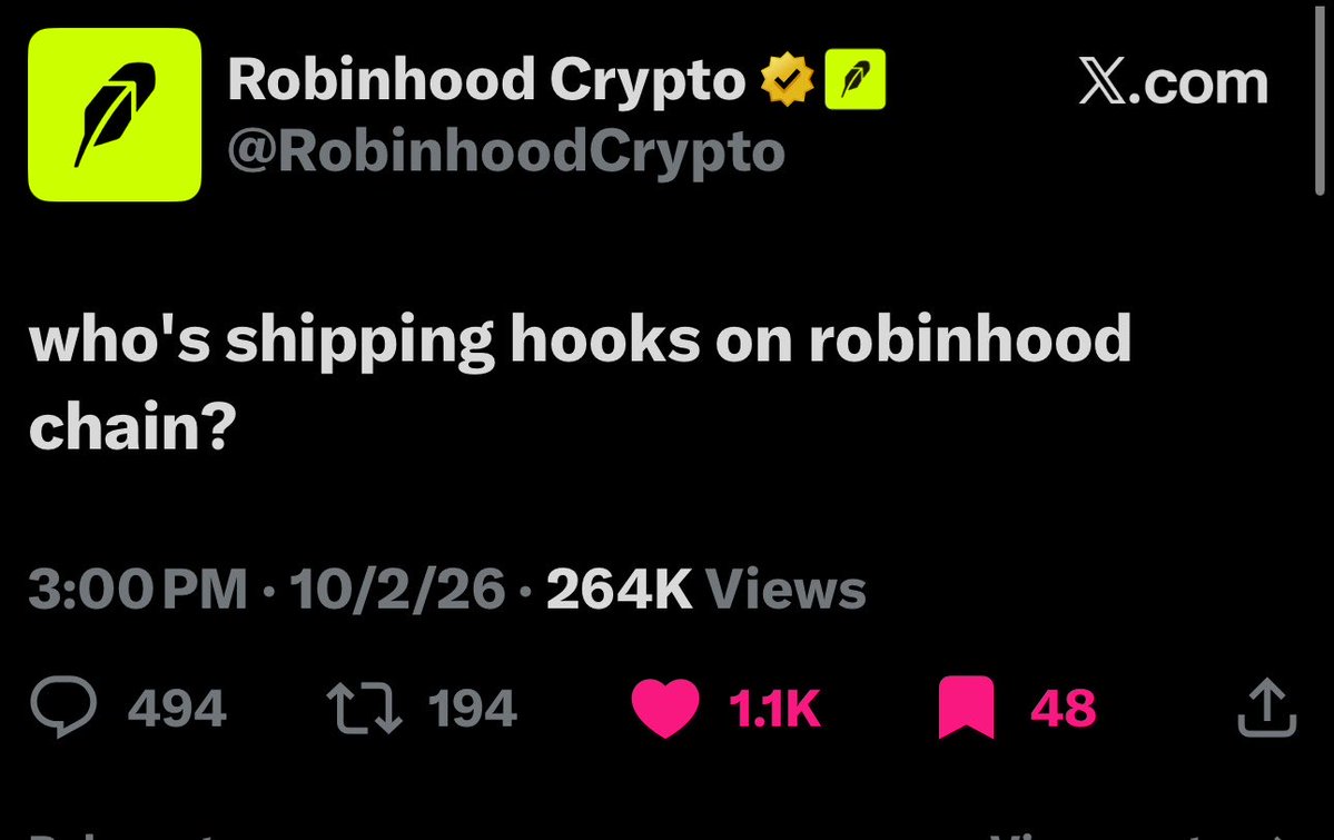 funnymoneycap's tweet photo. everyone is talking about hooks on robinhood chain.

@RobinhoodCrypto, @Uniswap, @JohannKerbrat.

now look at $FRONG. 🐸

one of the biggest memes on @TradePools, built on Uniswap v4.

every trade helps grow locked liquidity and funds buybacks and burns.

the biggest names are bringing attention to the technology, but most people still haven’t discovered $FRONG.

imagine what happens when more people start paying attention.

we’re still early.

not $FRONG, but early. 🐸
