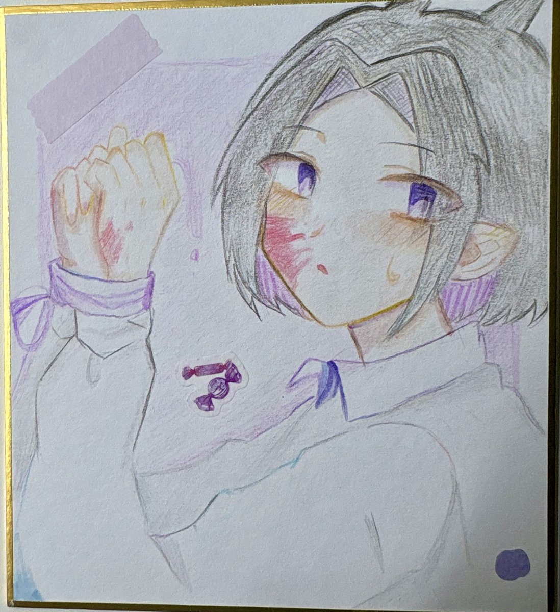 Amaoyoru419's tweet photo. やっと色紙できた https://t.co/J3ePRWzYhz