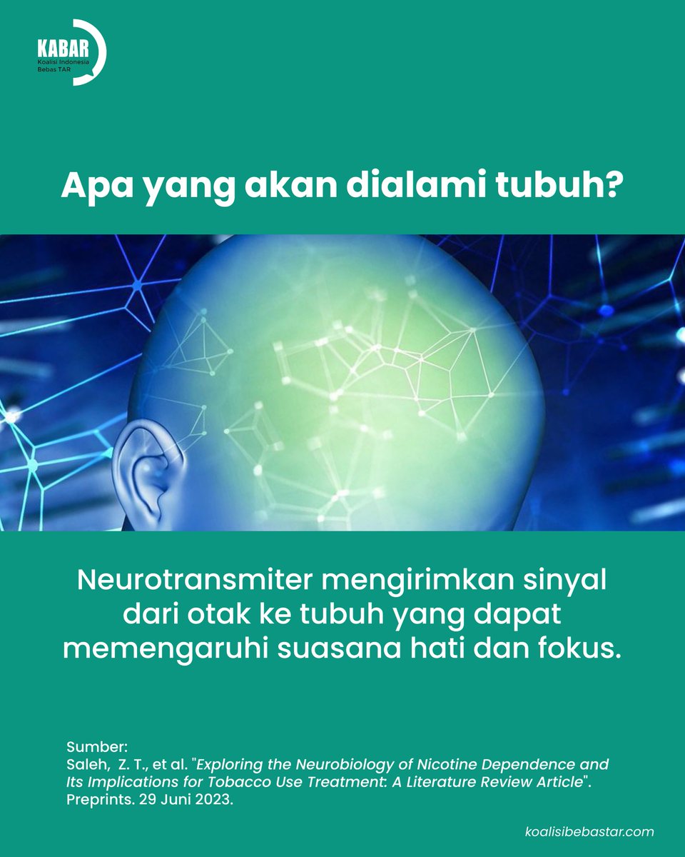 koalisibebastar's tweet photo. Secara ilmiah, nikotin merangsang pelepasan neurotransmitter di otak seperti dopamin yang memicu rasa puas dan serotonin yang menstabilkan suasana hati.