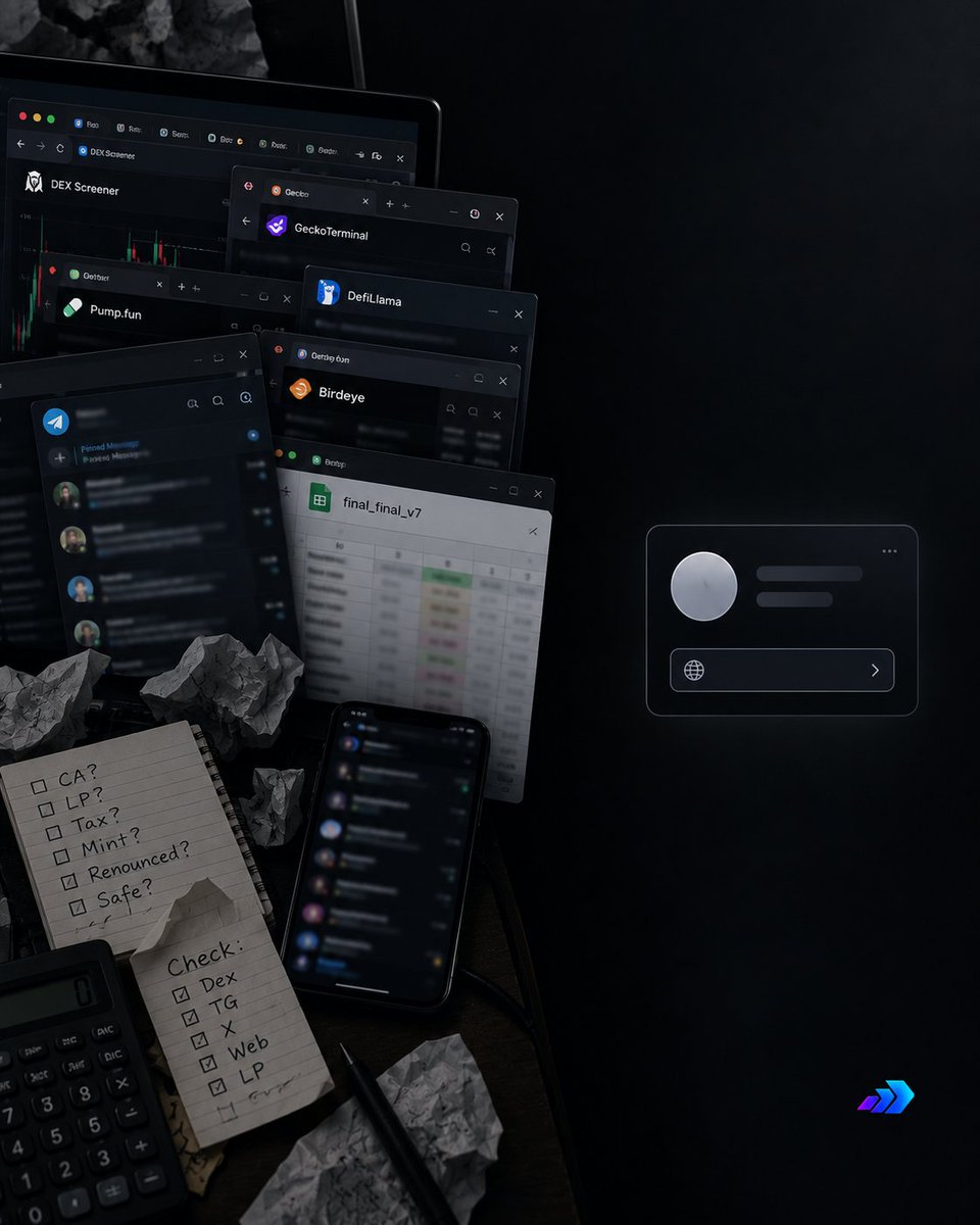 fwdfunn's tweet photo. There are going to be a lot of tokens.

Finding the interesting ones shouldn’t require 14 tabs, three Telegram bots and a spreadsheet.

Just fwd → https://t.co/wb588YZzvF https://t.co/Rb7HMK9DP8