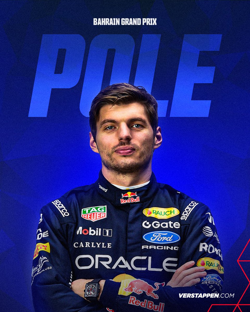 VerstappenCOM's tweet photo. YES!!! 🙌🙌 That’s POLE POSITION in Malaysia 🥵 Let’s goooooooooooo!!!

#BahrainGP https://t.co/litQOGIU6D