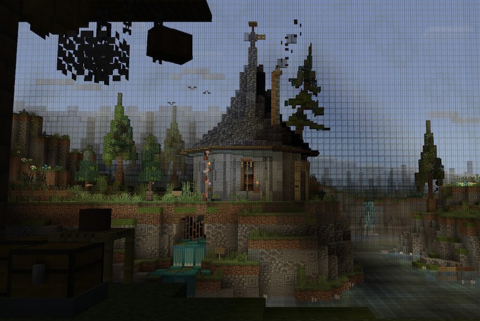 vShotkv's tweet photo. #Minecraftbuilds #Minecraft #マイクラ建築
テーマ:孤森の魔女
制作期間：1週間と2日
Switch勢　コマンド使用
今回は不気味さを出してみました。リポストお願いします🙇 https://t.co/e5JNdInbq2