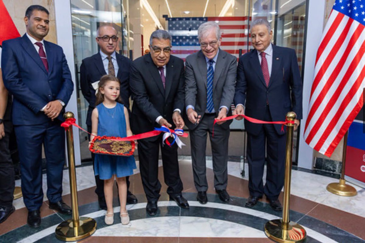 USEmbassyCairo's tweet photo. Now introducing American Corner Mansoura! 🇺🇸🇪🇬
Chargé d’Affaires Robert Silverman @USChargeEgypt and Dakahlia Governor Major General Tarek Marzouk opened the fifth American Space in Egypt at the Misr Public Library.
The American Corner will offer free programs and activities focused on English-language learning, professional development, technology and SI, American culture, film discussions, and more.
We’re proud to partner with El-Dakahlia Governorate and Misr Public Library to create a new space for learning, connection, and opportunity for the people of Mansoura.