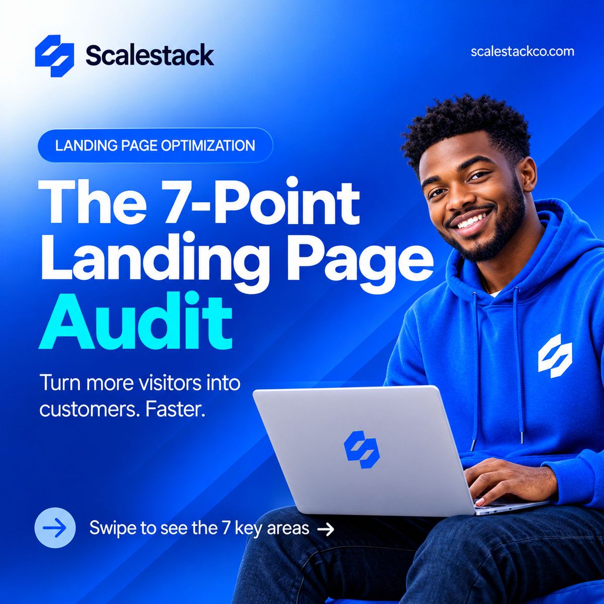 ScaleStack0's tweet photo. Your landing page has seconds to convert attention into action.
Audit these 7 key areas:
→ Headline → Proof → Offer → Friction → Mobile → CTA → Journey
Better landing pages. More customers. 🚀
#LandingPage #CRO #DigitalMarketing https://t.co/rIwbCYmph2