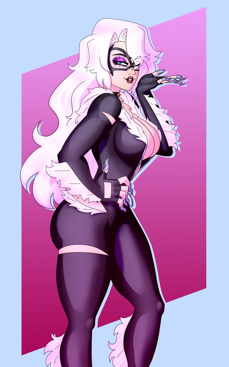 Rick_T19's tweet photo. My Black Cat Design and some alternate looks~ https://t.co/LI5HI6SOJY