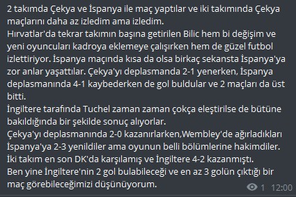 keyifcibey37's tweet photo. Hırvatistan - İngiltere

2.5 Üst #1.51
İngiltere 1.5 Üst #1.60 https://t.co/LZRaIELyzU