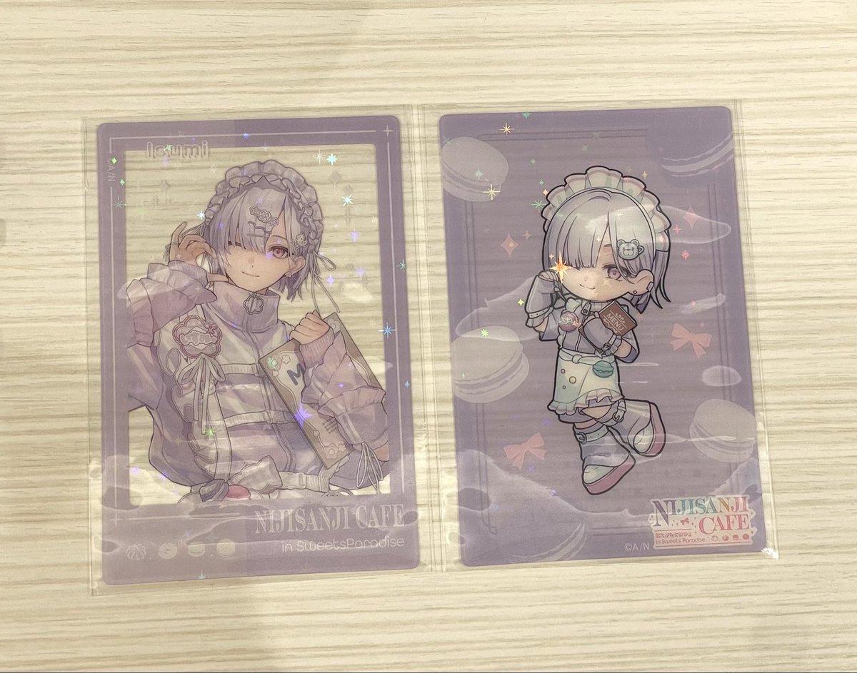 lastsummer2018's tweet photo. 【交換】にじさんじ すぷれあ スイーツパラダイス スイパラ クリアカード

【譲】 🤍(画像のもの)

【求】 🩷

本日横浜にて手渡し or 後日郵送

検索からでもお気軽にお声掛けください！ https://t.co/eYZnIZQOPV