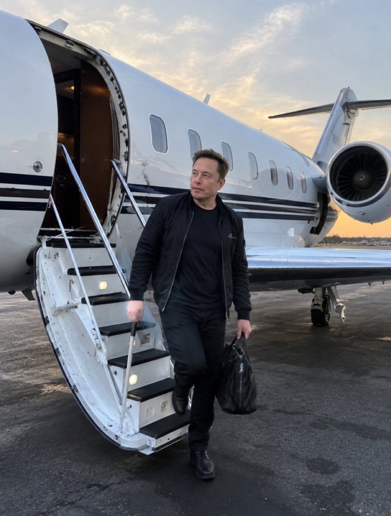 ElonMuskALP's tweet photo. Be Honest! Elon Musk is at your airport right now asking for a ride, are you going?

A) Yes 
B) No https://t.co/AqgHl3lKiD