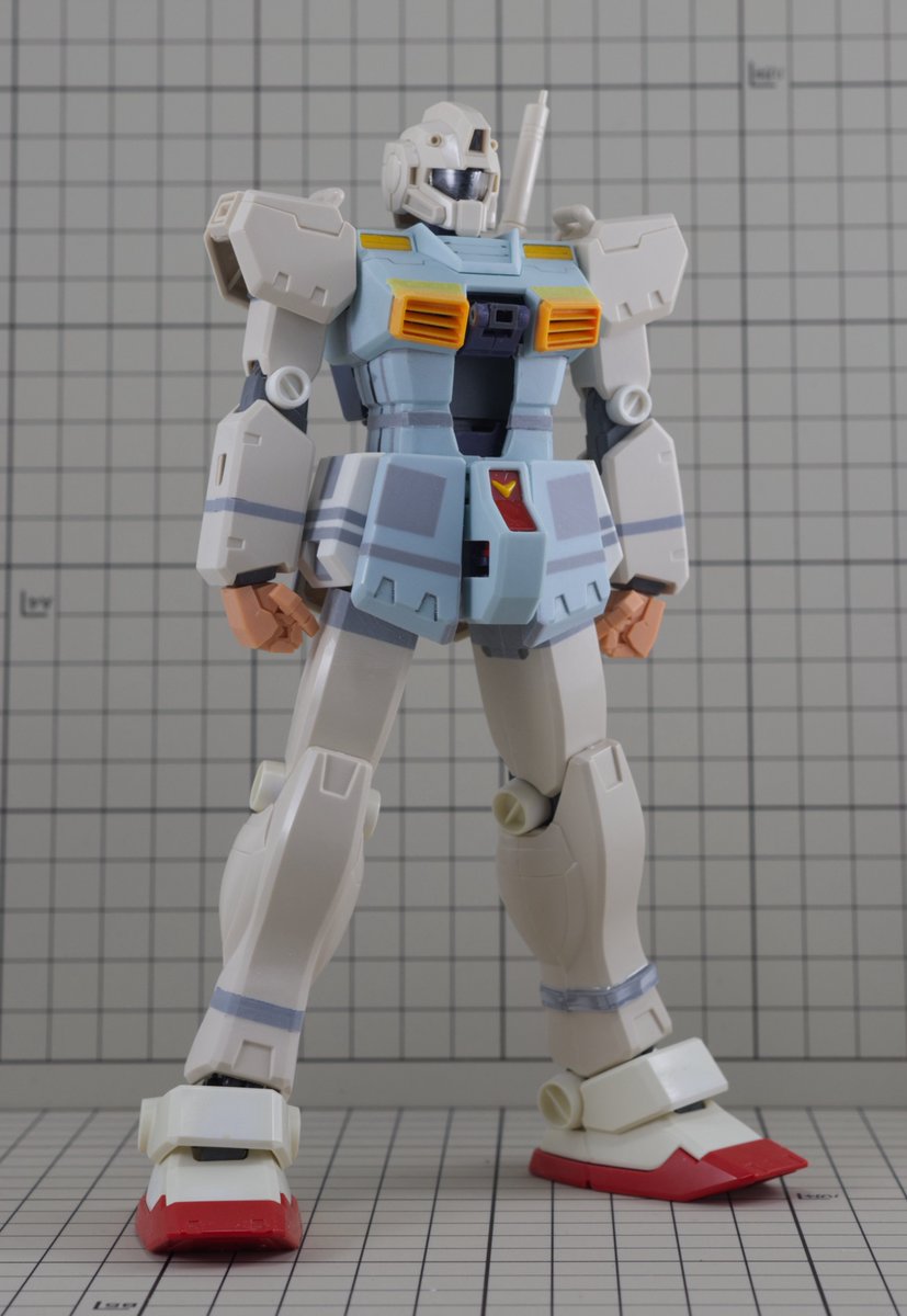 P5u5QTFAXNSK564's tweet photo. 【G.F.F#0026版ジムを作る】
腕もざっくり延長工作をして、やっと全体像みれるとこまで！
ハンドはロボマニLでサイズは良さそう
細部はこれからですがアウトラインはこれでいきます https://t.co/RtOXpyj8UZ