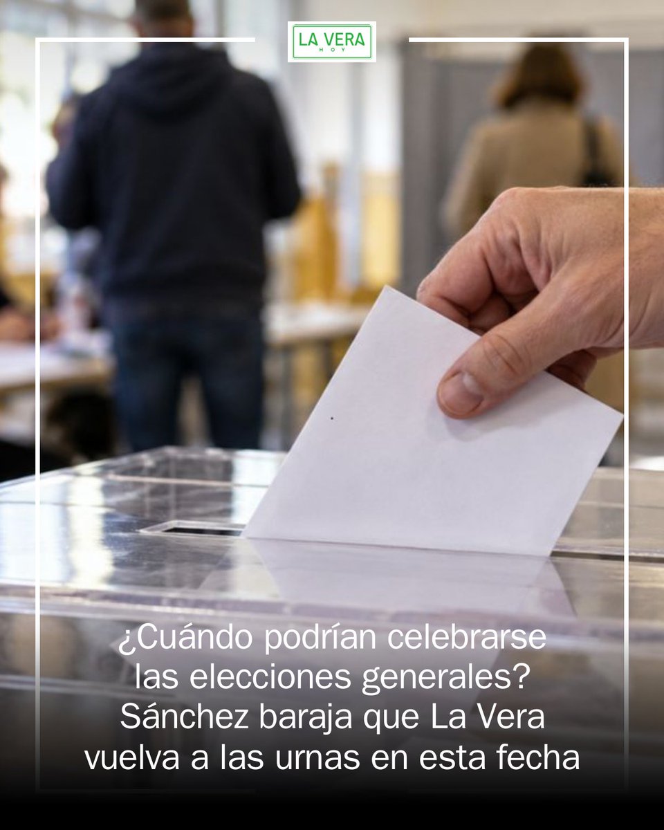 LaVeraEdon's tweet photo. 🗳️ ¿Votará La Vera el 29 de noviembre? Sánchez estudia esa fecha, pero no hay convocatoria oficial. Para que se cumpla, el decreto tendría que publicarse el 6 de octubre: la ley fija 54 días entre la convocatoria y las elecciones. https://t.co/03OD8MWquf https://t.co/k0XNuIF0jU