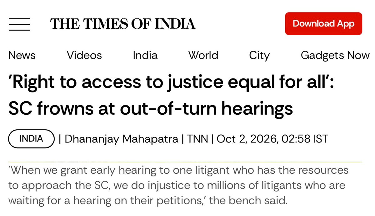ARanganathan72's tweet photo. Oh really? Teesta Setalvad was about to be arrested. She ran to the Supreme Court. A two judge bench heard her the same day. Verdict was split. News reached Chief Justice. He stepped out of a dance concert and ordered a three judge bench. Bench sat at 10 pm and stayed her arrest. https://t.co/r3IDHTdRS4