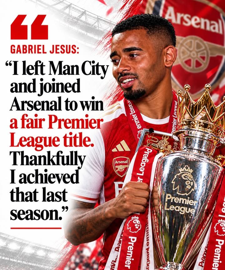 FootballFunnys's tweet photo. Gabriel Jesus has spoken out about the Man City 115 charges… 👀

And he’s absolutely SAVAGE with his response. 😂🔥 https://t.co/pyWbQut7Px