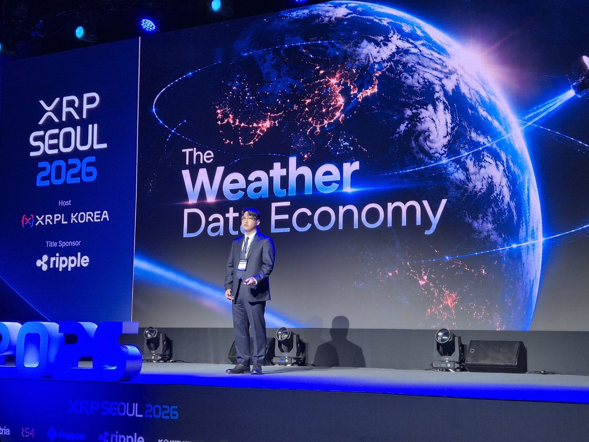 XRPSEOUL's tweet photo. ๐ค @XRPSEOUL 2026 Highlights | Keynote
โThe Weather Data Economy: Bridging Physical Infrastructure and Web3โ
How K-Weather and its Web3 initiative are leveraging DePIN, AI, and the XRP Ledger to build a decentralized weather data economy.
๐ฃ Speaker
โข Sunghwan Kim (@Kurtkim0403), CEO & Founder at Kweather (@wellbianlabs)
๐ Key Takeaways:
1๏ธโฃ DePIN & 3-Layer Economy
K-Weather is building a Web3 weather data economy with three core layers: a DePIN network rewarding users for contributing sensor data, AI infrastructure to process raw data into actionable indices, and on-chain financial markets.
2๏ธโฃ Parametric Insurance & Prediction Markets
By converting weather observations into reliable AI-processed indices, the platform enables automated on-chain financial products like prediction markets and parametric insurance, which execute payouts instantly based on weather conditions without manual claims.
3๏ธโฃ Powered by the XRP Ledger for Trust and Settlement
The XRP Ledger serves as the foundation of this system, immutably recording observation data to prevent tampering while enabling fast, low-cost global settlements for these on-chain weather financial products.
๐ก The Takeaway
K-Weather bridges physical Web2 infrastructure with Web3 finance. By combining DePIN sensors, AI data refinement, and XRPL's fast settlement, they have created a tokenized economy that rewards data contributors while helping businesses efficiently hedge against climate risks.
Hosted by @XRPLKorea