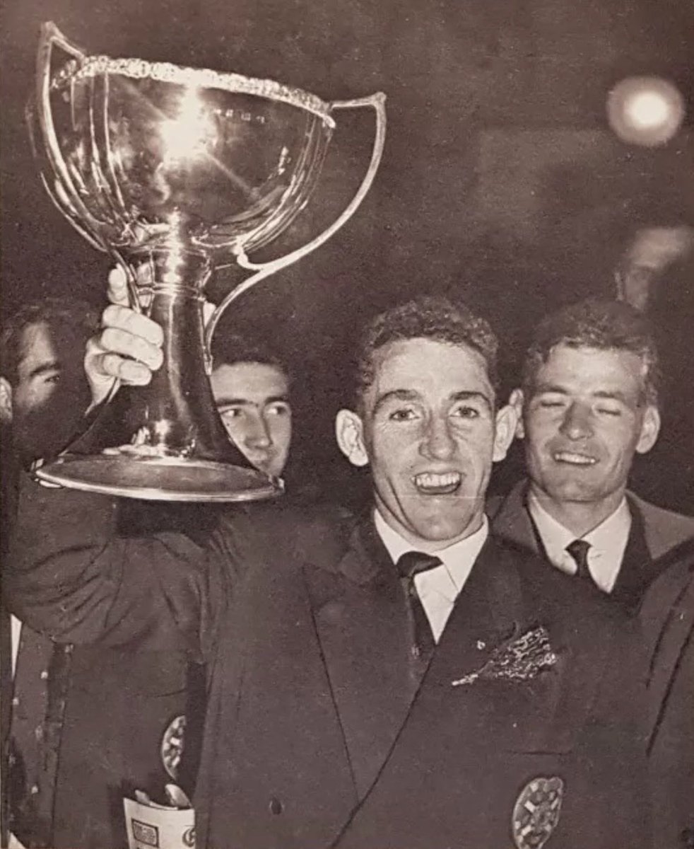 Theleaguemag's tweet photo. Dave Mackay of Heart of Midlothian with the Scottish League Cup https://t.co/9REPv219FL