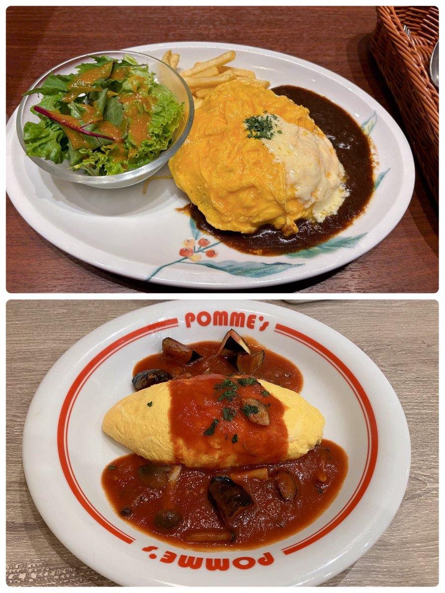 5mori2's tweet photo. 喫茶店のナポリタンやオムライスが無性に食べたくなる時があります🍝

昔ながらの喫茶店はお椀のお味噌汁が付く😆
(福神漬け付きは両方取りのオムナポリタン) https://t.co/VrBMrl0Ck8