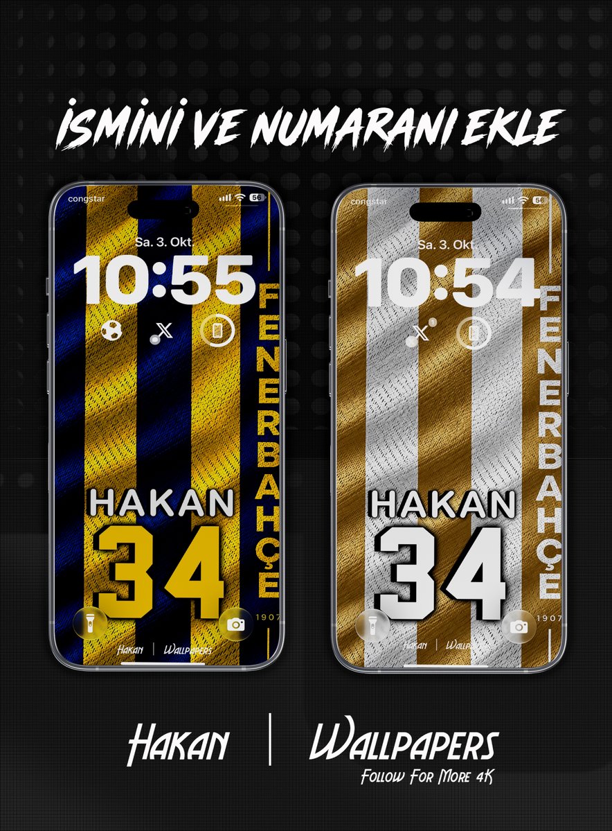 delidivaneFB's tweet photo. 🔥 İSMİNİ VE NUMARANI RENKLERINE  EKLET! 🔥
- Android ve Apple icin -

Kişiye özel isim & numaralı #4K #Wallpaper 👋👇

Katılmak için:

1. Gönderiyi RT et 🔄
2. Gönderiyi Beğen ❤️
3. Bizi Takip et 👤
4. İsim ve numaranı yorumlara yaz ✍️

Arkadaşlarını da etiketlemeyi unutma! 💙💛
#Fenerbahçe #FenerinMaçıVar #Fenerbahce #Montella #BELTUR #cumartesi #TaşacakBuDeniz #BizimÇocuklar #Fener #1907 #HakanOriginal
