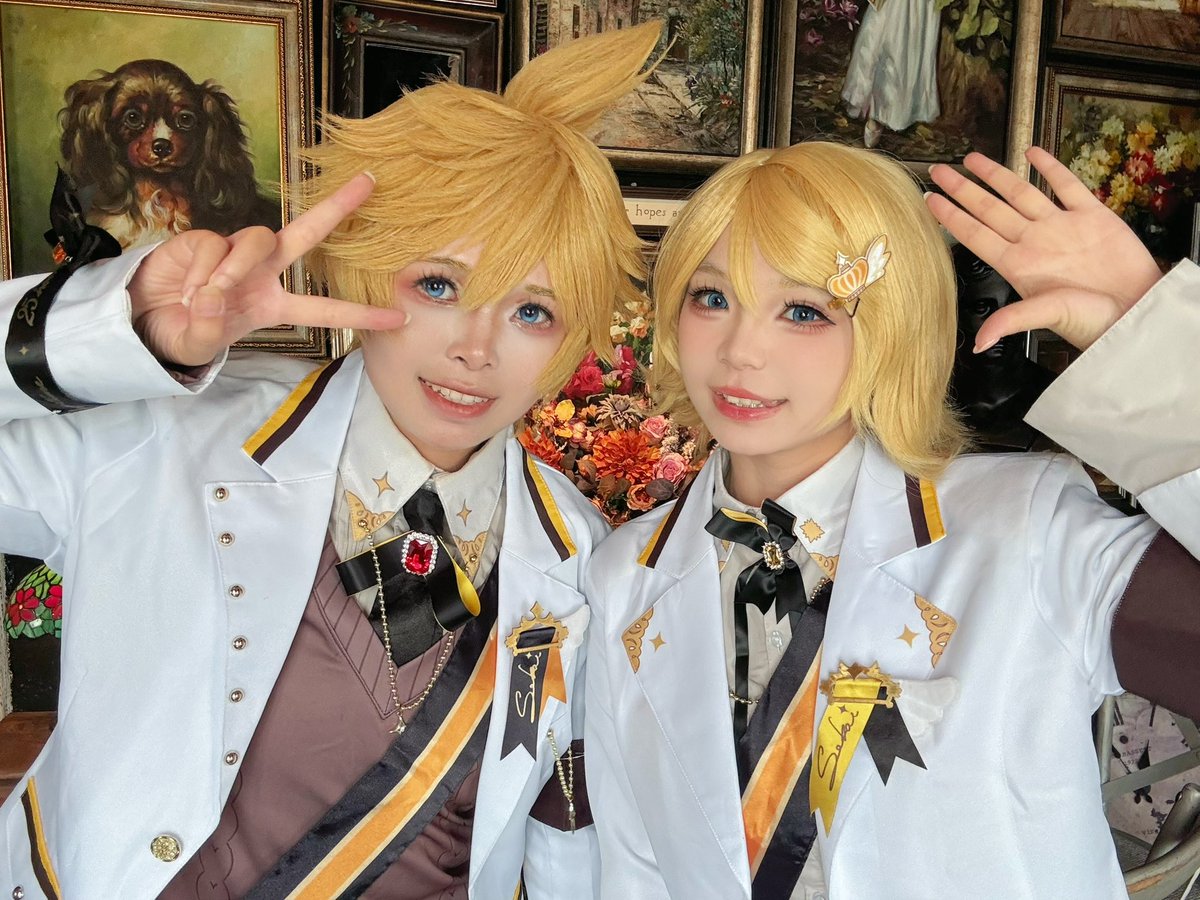 _MINHUA's tweet photo. #cosplay #Vocaloid #镜音双子 #镜音连 #镜音铃 https://t.co/oQQg7frd8o