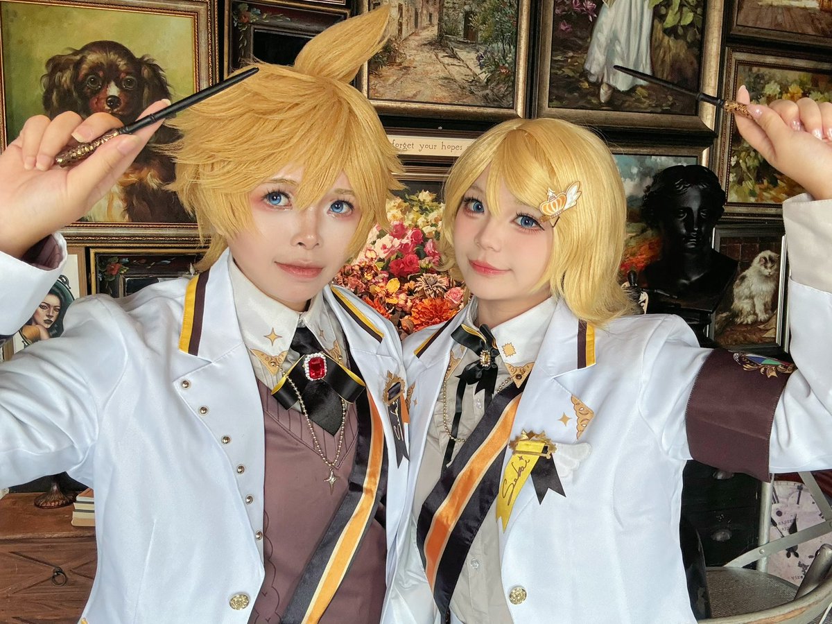 _MINHUA's tweet photo. #cosplay #Vocaloid #镜音双子 #镜音连 #镜音铃 https://t.co/oQQg7frd8o