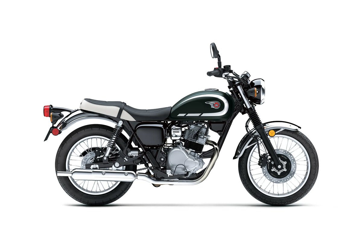 WorldOfCarsIND's tweet photo. @Kawasaki_News Key specs of the Kawasaki W230:
• 233cc air-cooled single-cylinder engine
• 18 hp @ 7,000 rpm
• 18.6 Nm @ 5,800 rpm
• 6-speed gearbox
• 143 kg kerb weight
• 745 mm seat height
No major mechanical changes for 2027.
#RetroMotorcycle #WorldOfCars https://t.co/1G0BMIShSL