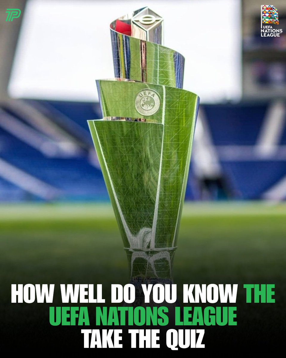 ThePitchlineX's tweet photo. How well do you REALLY know the UEFA Nations League? 🏆⚽

18 questions. Past winners, current groups, format and more. Think you can get full marks?

Take the quiz now on Pitchline 👉 https://t.co/ZyTC4px1V0

Drop your score in the comments https://t.co/mme718hNOo