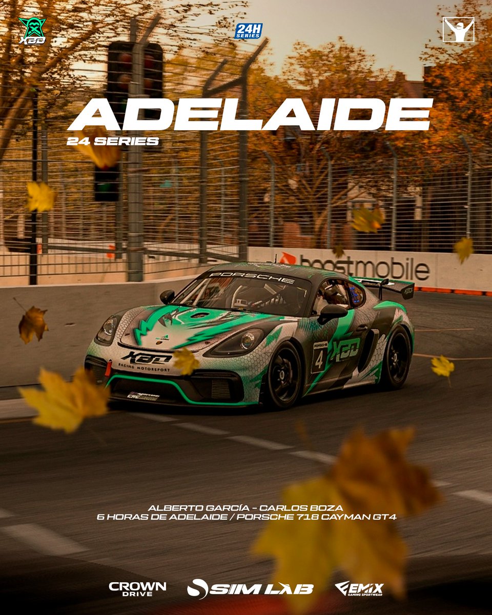 xbdracing's tweet photo. A new round of the #24hSeries is coming up. Six very demanding hours lie ahead, where we’ll have to fight for every tenth.

📍 Adelaida
🚗 Cup 992.2 &amp; GT4 Cayman
⌛ 15:30 aprox
📹 https://t.co/tt7BYEOywE
📹  https://t.co/v3FqPb9S9j

Let’s go! 🔥🏁

#GreenPower #SimLab #CrownDrive https://t.co/8wZtBFIE5L