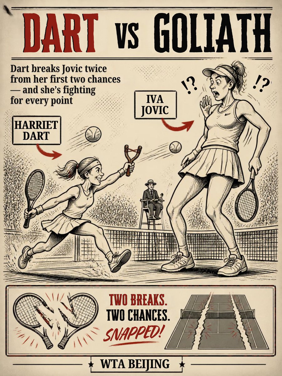 trakrekkerdbetz's tweet photo. baby girl Dart gettitn FIESTYYYYYY with Jovic right now. letssssss gooooooo!!!!!!
#TENNIS #WTA #Beijing #WTABeijing #Dart #Harriet #Iva #Jovic #ranked #Gambling𝕏 #SportsGambling #SportsPicks https://t.co/aRNwrHwhxA