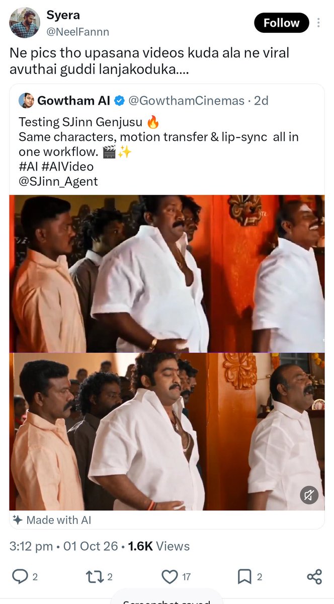 Krish_ECF's tweet photo. AI edit ki reply ga veelle viral chesi irkiddham ani plan esaru 

morphs eskune veella profiles chusthe thelisipoddhi 

@cyberabadpolice https://t.co/713wsUYp51