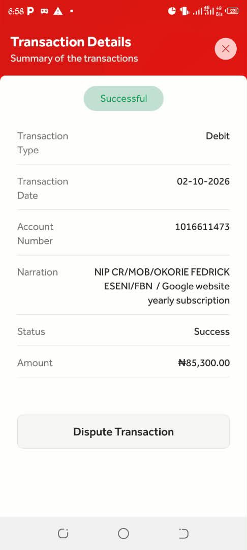FedrickOkorie's tweet photo. @ZenithBank 

This transaction happened since yesterday and the person is yet to be credited and no refund yet https://t.co/Ah4yZdBvz7