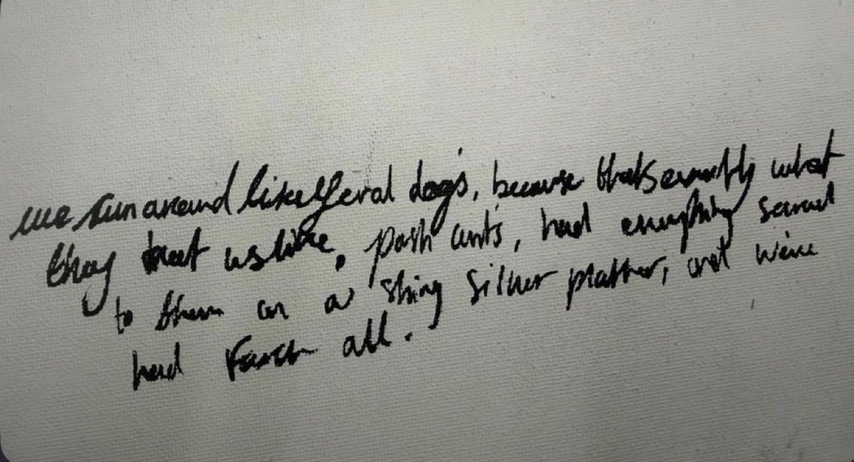 INTHEMlST's tweet photo. “we run around like feral dogs, because that's exactly what they treat us like. posh cunts, had everything served to them on a shiny silver platter, and we've had fuck all.” https://t.co/TadioTGXdo