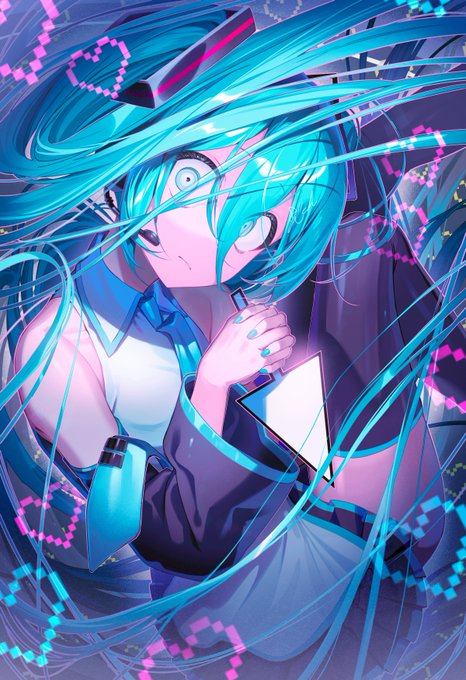 初音ミク「【初音ミク×デジモン】コラボイラスト一枚描かせていただき