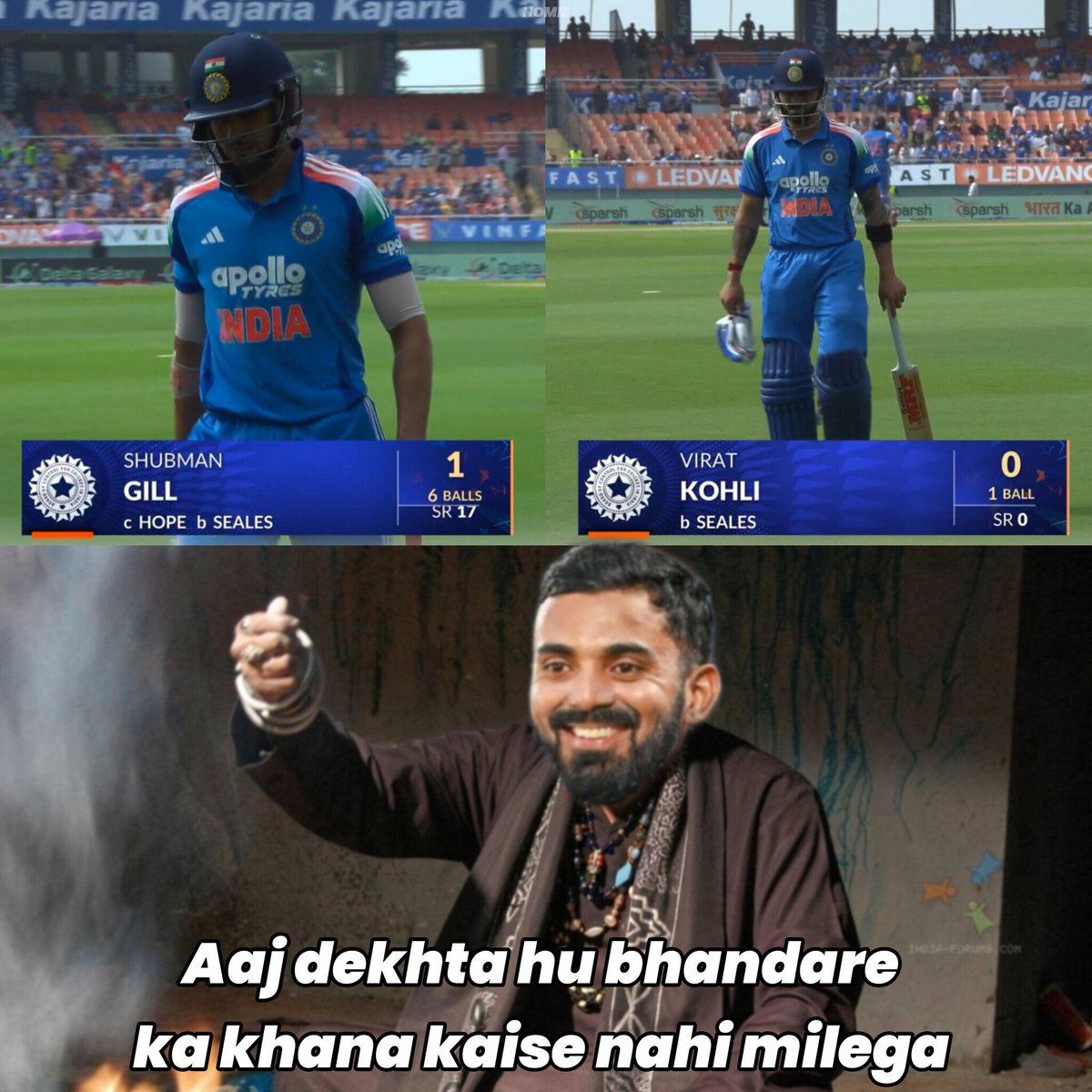 homelander_yyy's tweet photo. KL Rahul is the main reason behind Virat Kohli and Shubman Gill's failure 😖 https://t.co/JrrOYIYKId