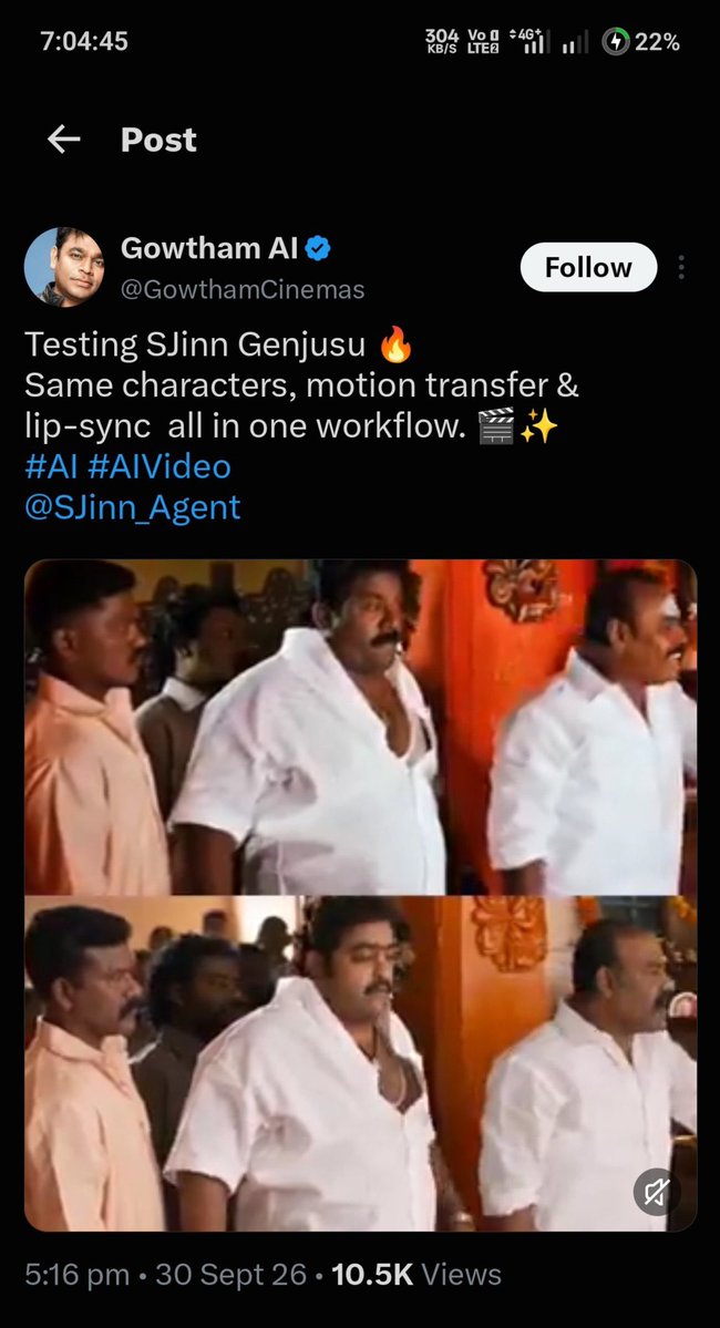 NHolicc_'s tweet photo. @GowthamCinemas Idi evdra chesindi eripuxxa , anthaka mundu yogi babu face ❌ tiger moprh evdra chesindi , Ai student vi ani cheppi fanwars lo ai face swap videos chesi engage chesi .. ipudu natakal thxxguthav entra ep https://t.co/SkieCdanQE