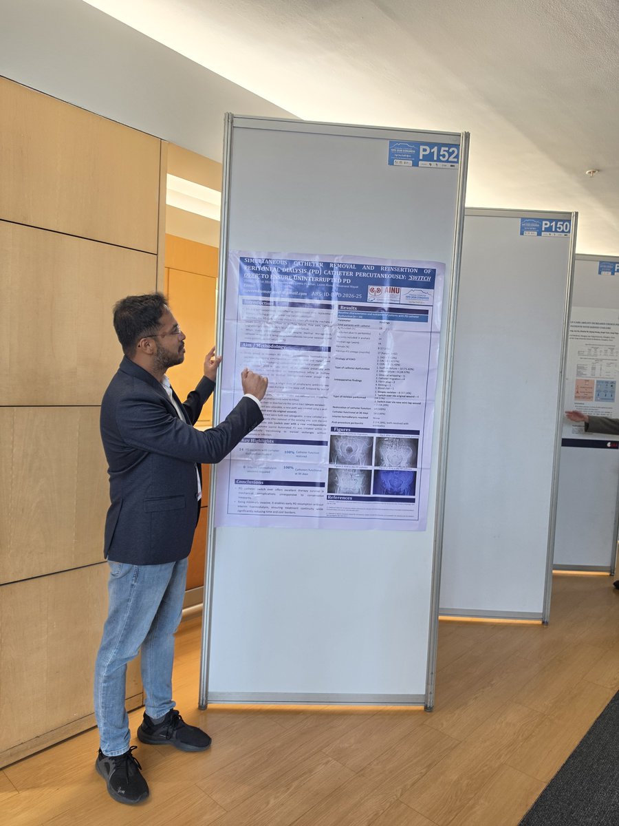 medinaveenkuma5's tweet photo. Grateful to ISPD for the travel grant that made my participation in ISPD 2026 possible. 

Proud to present two posters and truly enjoyed an amazing experience in Cape Town. 🙏🌍

Thank you to my teachers, colleagues and patients for their support.

@ISPDCongress, @ISPD1, https://t.co/QLEJDba9nw