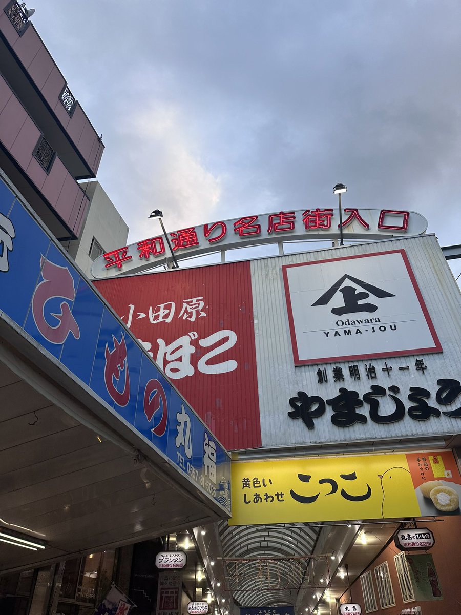 mh3010's tweet photo. 熱海旅行〜
シクストで行ってたあわび串のとこお店閉まってる？！ってなったら2軒先にも同じお店あってそこでも売ってたから無事食べれたー
大きくて味染み染みで美味しかった😋
けどお饅頭のとこは閉まってて買えず…残念😢 https://t.co/fzEfcb5kfi