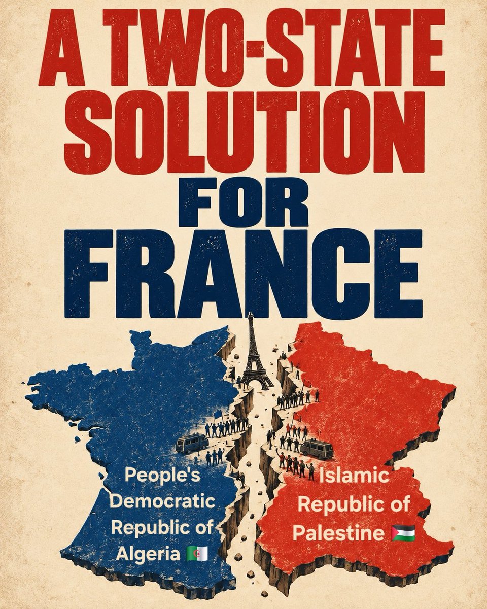 DrEliDavid's tweet photo. Only a two-state solution can bring peace to France https://t.co/yulkBdTwOu