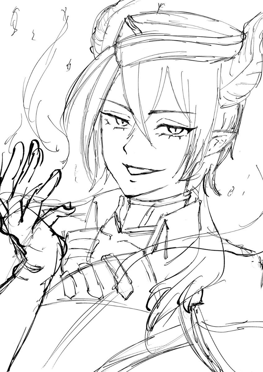 enoakasei16's tweet photo. スランプ入ってたからリハビリがてら推し描いてみた〜…(*꒪꒫꒪)
色塗りは気分しだいかな〜…🫠

#twstFA　#twstイラスト　#ツイステ https://t.co/vU2fiJhyG8