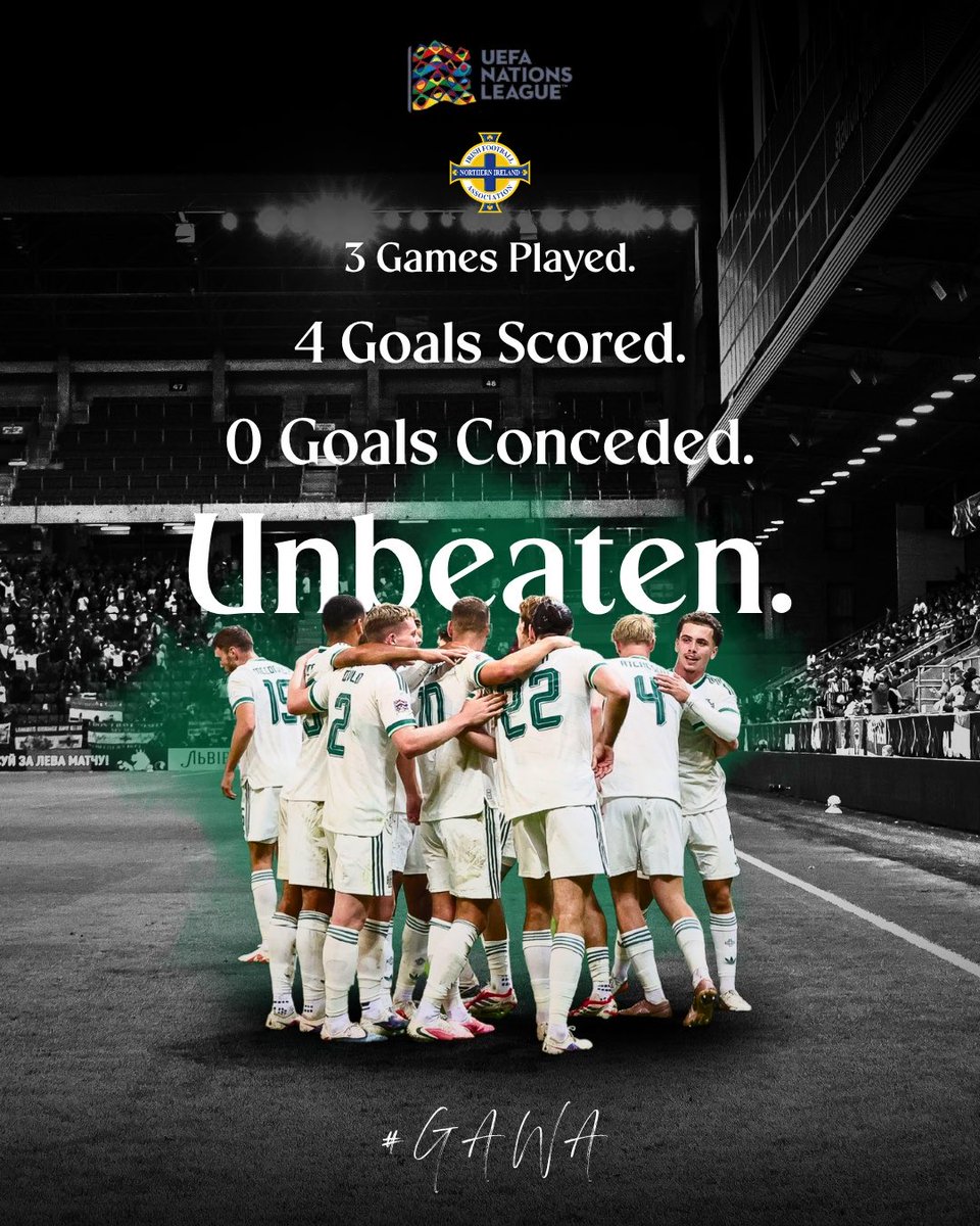 NorthernIreland's tweet photo. The story so far 🤩💚🤍 #GAWA https://t.co/JDVadflbIA