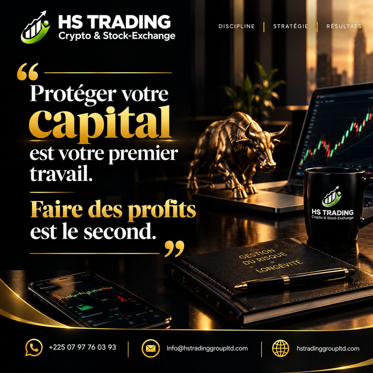 SebastienNHien1's tweet photo. "Protéger votre capital est votre premier travail.
Faire des profits est le second."
HS Trading enseigne que la gestion du risque équivaut à la longévité sur les marchés.
Commentez "INTÉRESSÉ"
#HSTradingGroup #GestionDuRisque #ProtegerSonCapital #Longevite https://t.co/TJ4XibaCJ0